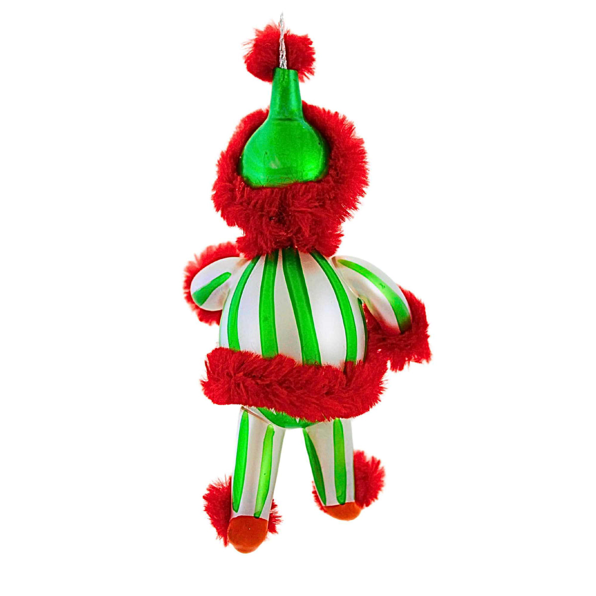 De Carlini Italian Ornaments Spearmint Candystripe - - SBKGifts.com