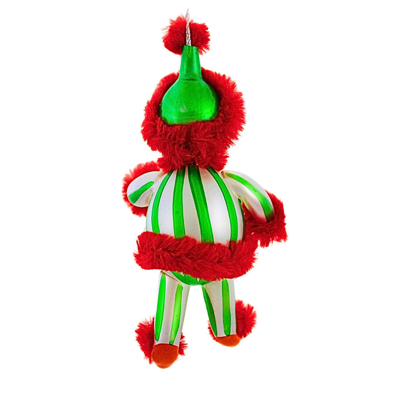 De Carlini Italian Ornaments Spearmint Candystripe - - SBKGifts.com