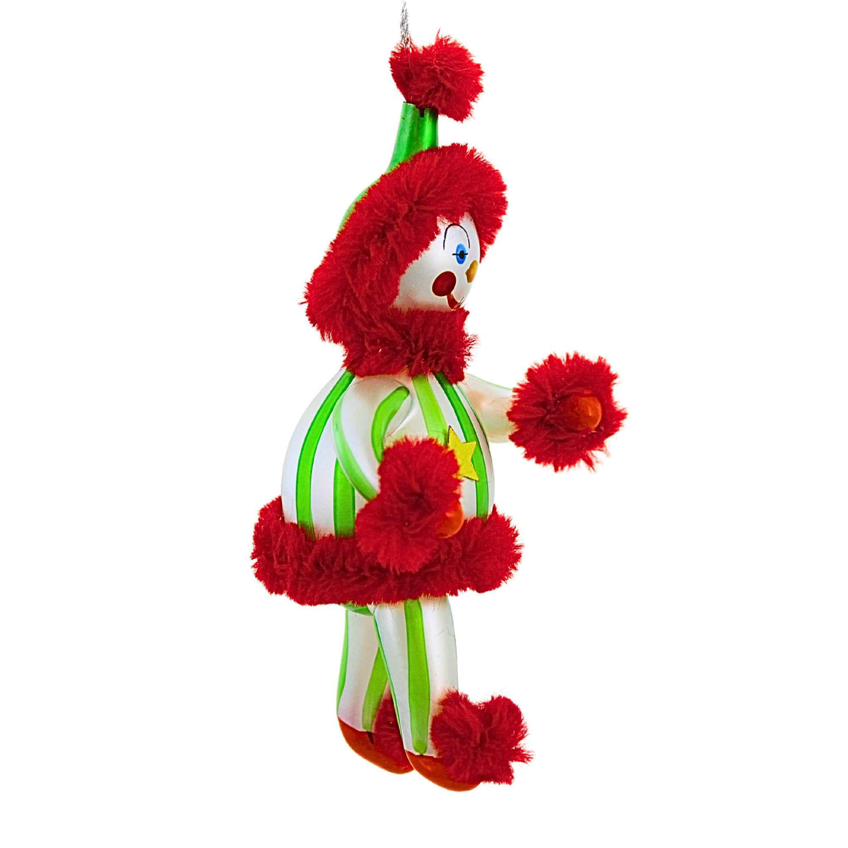 De Carlini Italian Ornaments Spearmint Candystripe - - SBKGifts.com