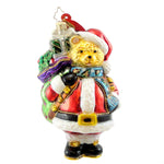 Christopher Radko Bountiful Bruin Blown Glass Ornament Charity Teddy Bear (7406)