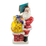 Christopher Radko Mr. Big Stuff Blown Glass Ornament Christmas Santa (746)