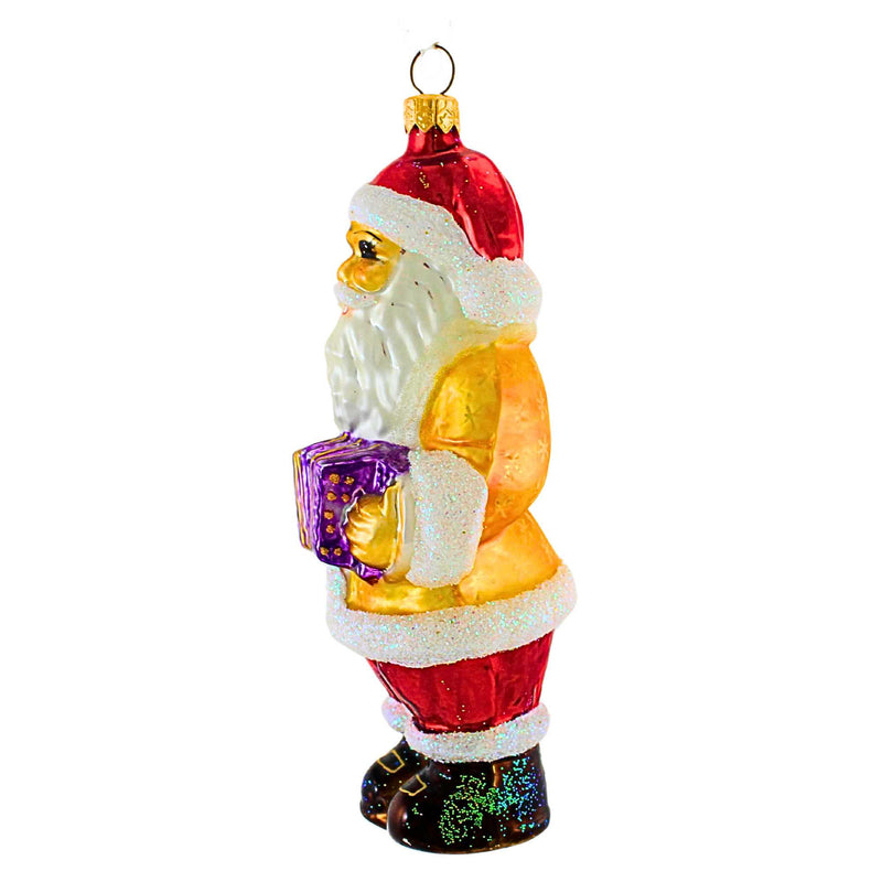 Christopher Radko Squeezebox Santa - - SBKGifts.com
