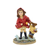 Boyds Bears Resin Brooke W/ Joshua...Puddle Jumpers - One Figurine 4.75 Inch, Resin - Spring Dollstone 3551 (7757)