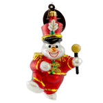 Christopher Radko Grand Master Frost Blown Glass Ornament Snowman 1014045 (8008)