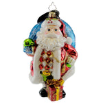 Christopher Radko Nick-Nack Napsack Blown Glass Ornament Christmas Santa 1014424 (8017)