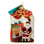 Christopher Radko Treasure Tote Glass Ornament Christmas Bag Purse (814)