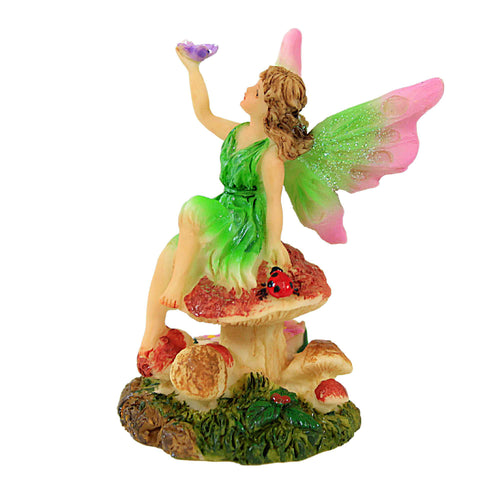 Craftoutlet.Com Green Sitting Fairy - - SBKGifts.com