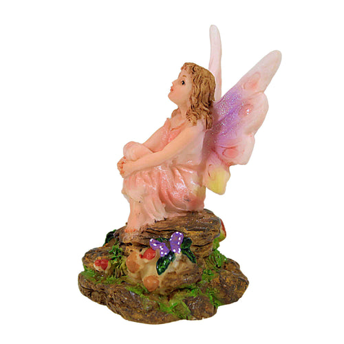 Craftoutlet.Com Coral Sitting Fairy - - SBKGifts.com