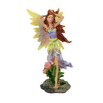 Craftoutlet.Com Yellow-Winged Fairy - One Figurine 4.5 Inch, Resin - Myth Flowers Hair 91069A (8220)
