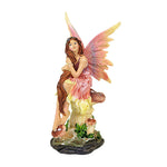 Craftoutlet.Com Pink-Winged Fairy - One Figurine 4.75 Inch, Resin - Myth Hair Mushroom 91069B (8221)
