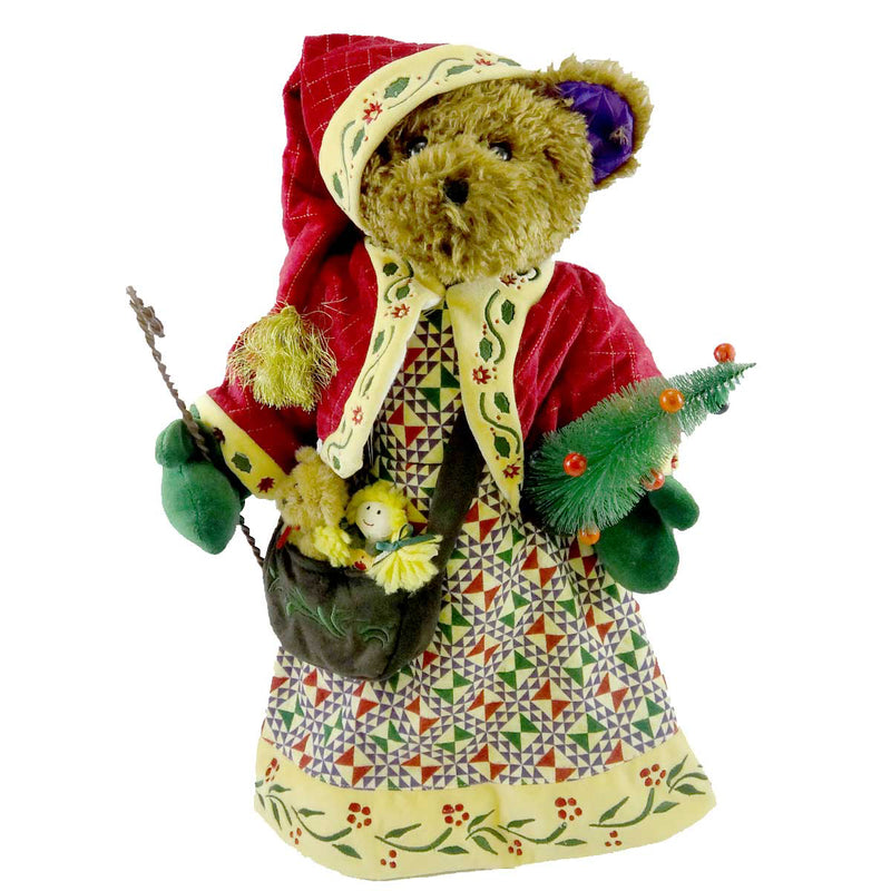 Boyds Bears Plush Bearing Gifts Fabric Christmas Teddy Bear Jim Shore 4014709 (8328)