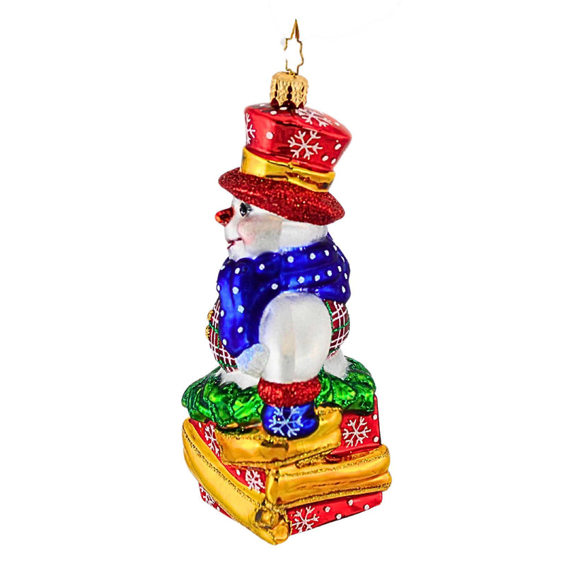 Christopher Radko Snowy Parcel Pal - - SBKGifts.com