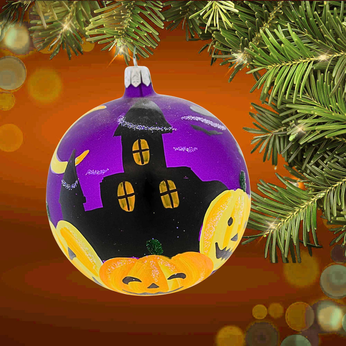 Laved Italian Ornaments Haunted House Ball - - SBKGifts.com