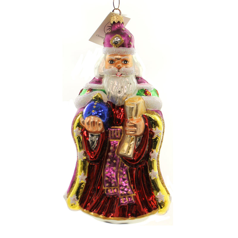 Christopher Radko Company Westminster Santa Grande - One Glass Ornament 9 Inch, Glass - Ornament Religious Bishop 983030 (8589)