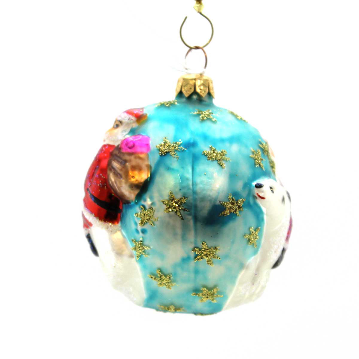 Christopher Radko Santa Riding Polar Bear - - SBKGifts.com