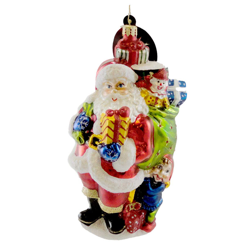 Christopher Radko Holiday Helper Glass Ornament Christmas Santa Elves 1014871 (9000)