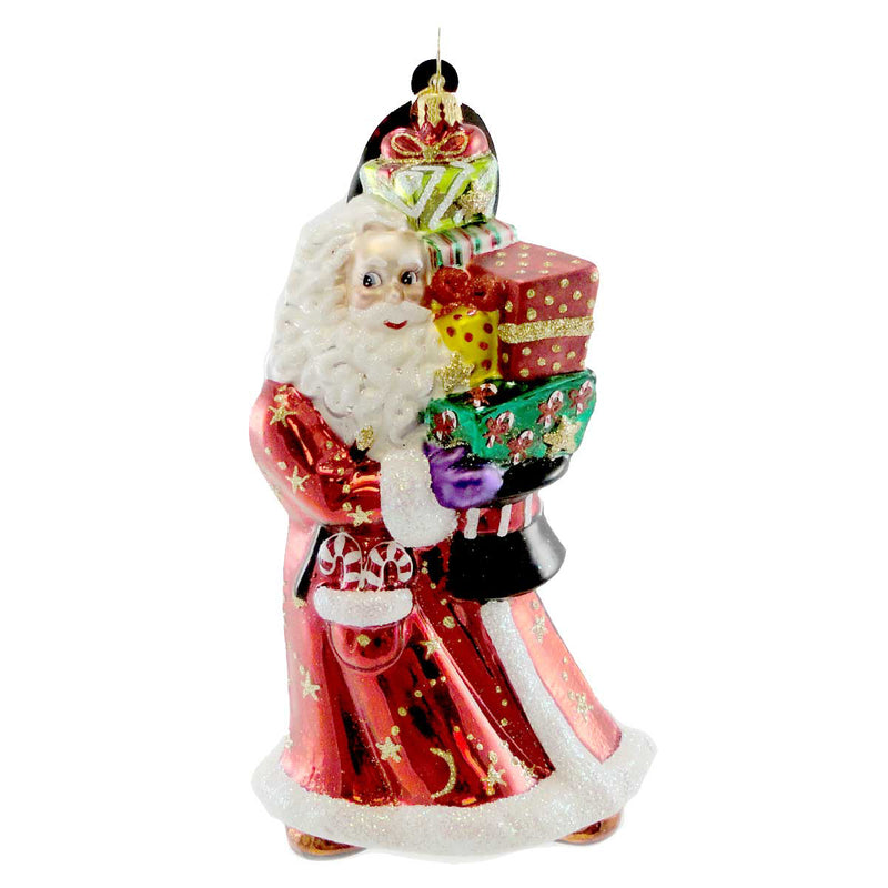 Christopher Radko Holiday Houdini Blown Glass Ornament Christmas Santa (9002)