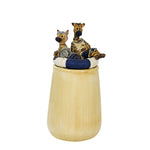 Boyds Bears Resin Zeke & Zenobias Jar - One Jar 6.75 Inch, Ceramic - Giraffes Incidentals 4006 (9023)