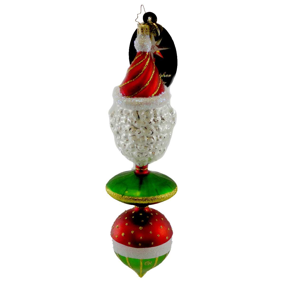 Christopher Radko Santa Top Drop - - SBKGifts.com