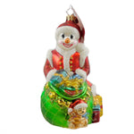 Christopher Radko Winter Magic Blown Glass Limited Ornament Santa Snowman (9066)