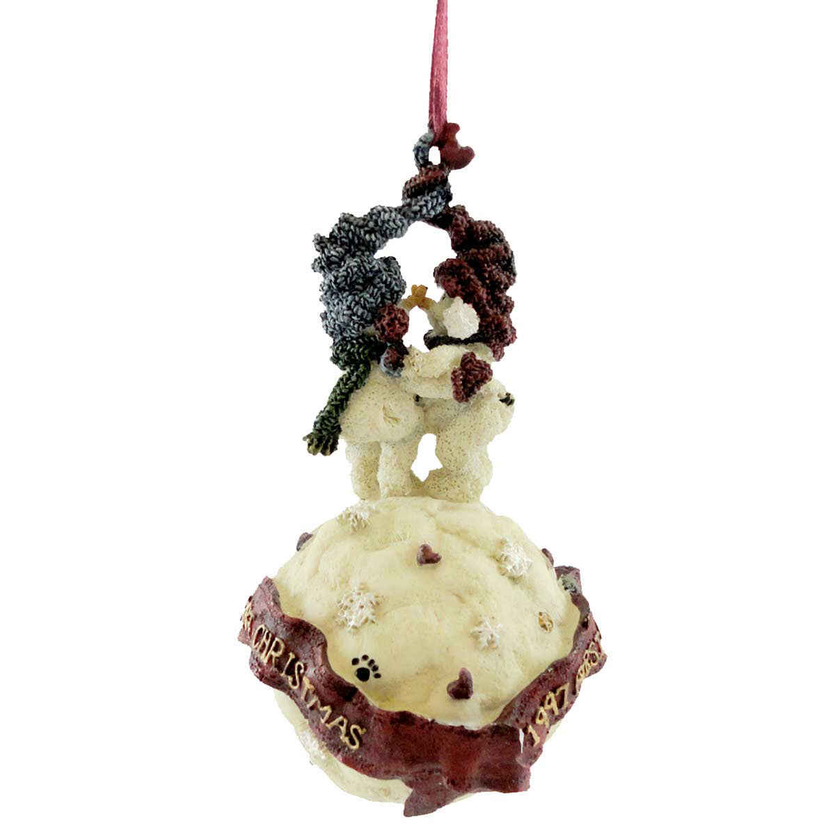 Boyds Bears Mistletoe & Holly Ornament - - SBKGifts.com