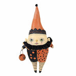 Bethany Lowe Harlequin Harry Ornament - One Ornament 8.0 Inch, Polyresin - Halloween Clown Suit Pumpkin Rs2124 (Betrs2124)