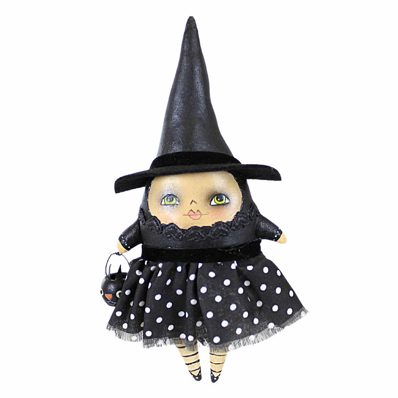 Bethany Lowe Delighted Desdemona Witch Ornament - One Ornament 8.25 Inch, Polyresin - Halloween Cat Bucker Rs2125 (Betrs2125)