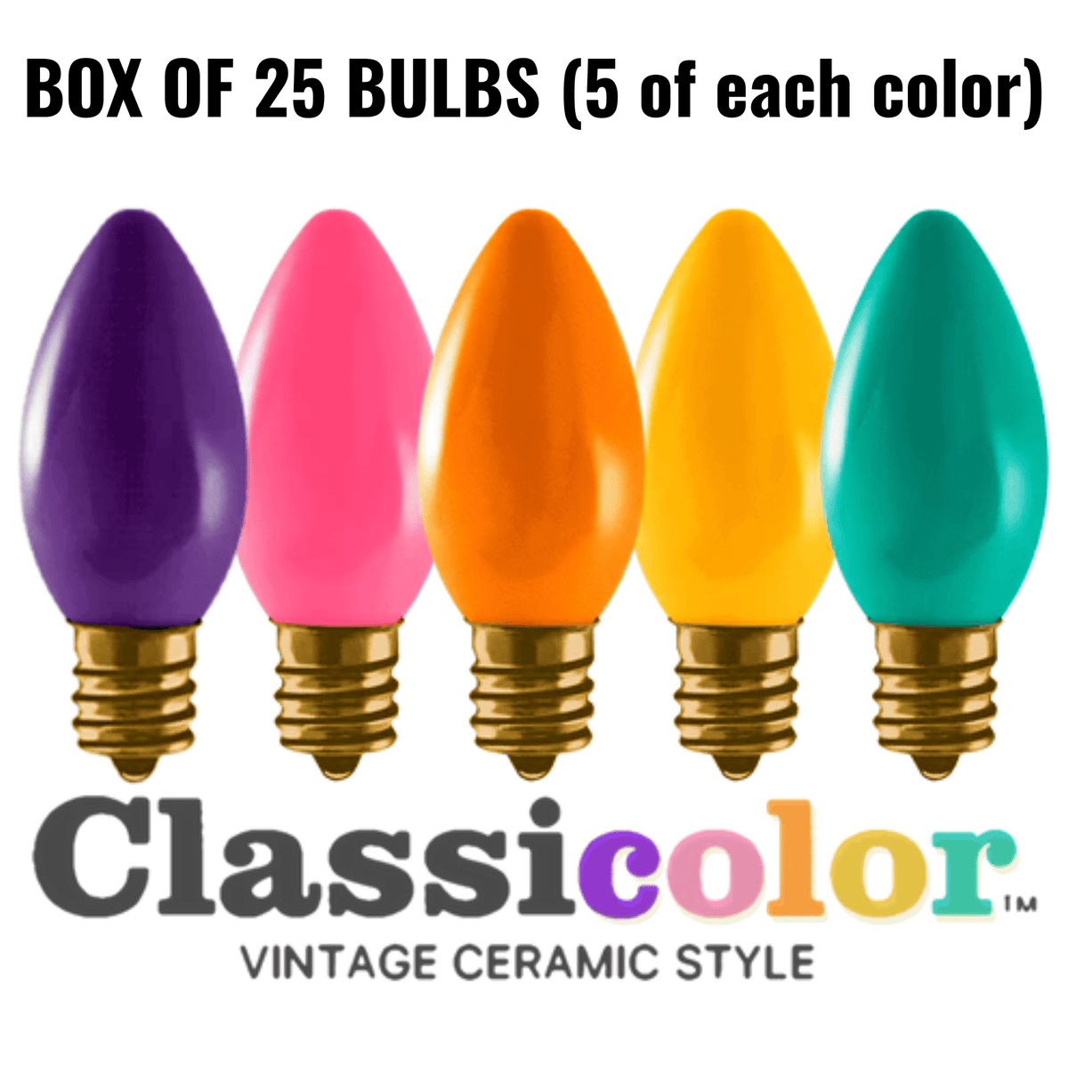 C9 Classicolor Mod Mix 25 Ct Led Bulbs Pre-Order 65212