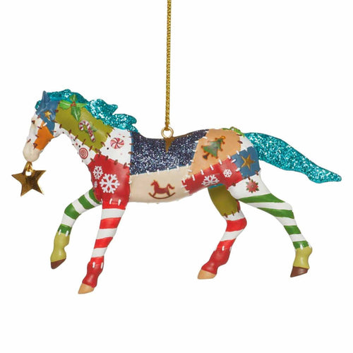 Trail Of Painted Ponies Holiday Patchwork Pony - - SBKGifts.com
