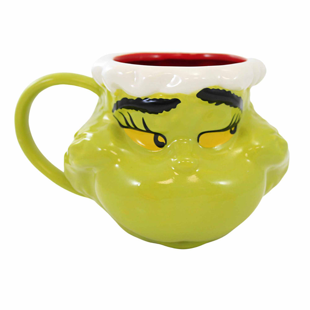 Large Grinch Mug with Red Handle | 32 oz