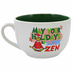 Enesco Super Zen Holidays Mug - One Grinch Mug 3.0 Inch, Ceramic - Grinch Dr. Seuss Yoga 6013489 (Ene6013489)