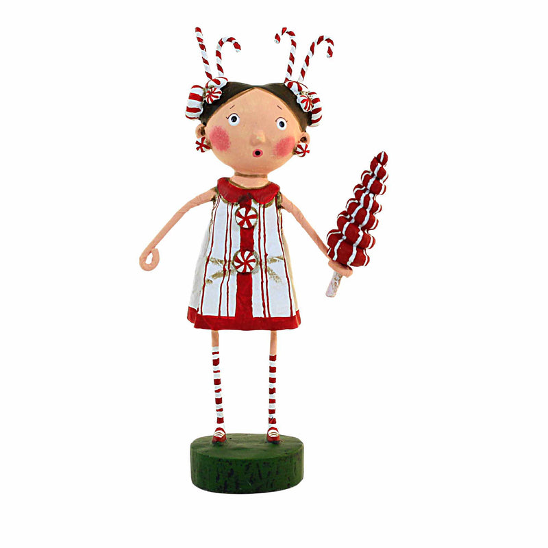 Lori Mitchell Minty Fresh - One Figurine 7.0 Inch, Polyresin - Christmas Peppermint Candy 15529 (Esc15529)