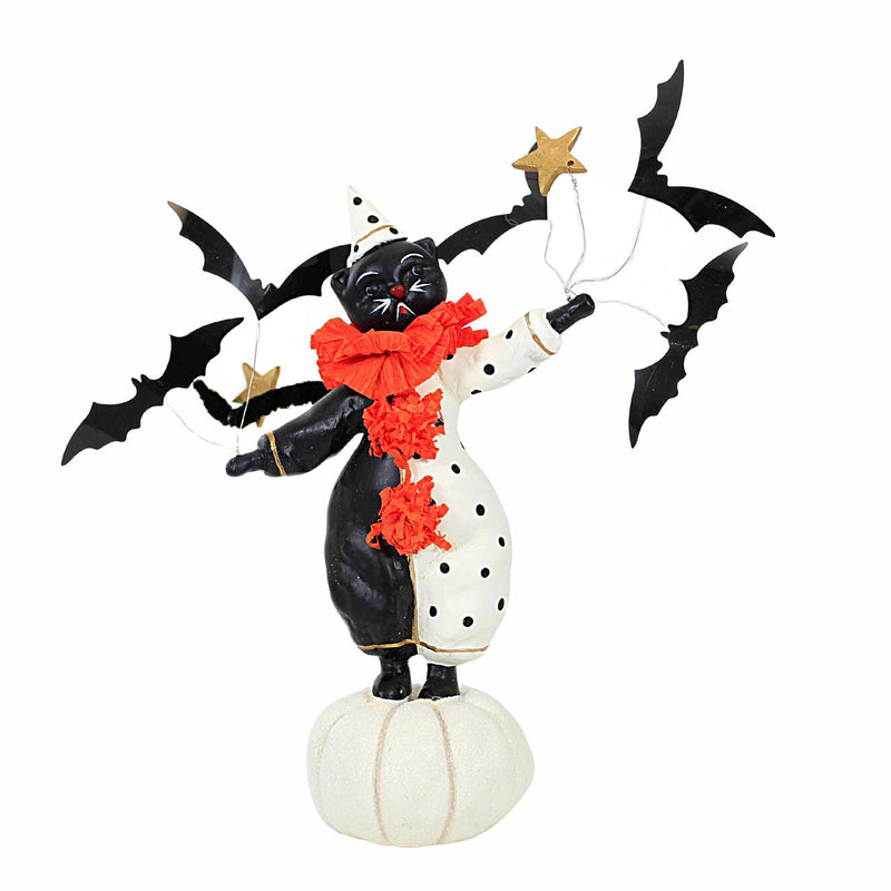 Dee Harvey Hocus - One Figurine 10.0 Inch, Polyresin - Halloween Black Cat Bats 81161 (Esc81161)