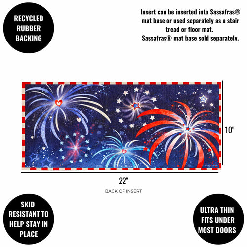 Evergreen Independence Day Fireworks Sassafras Switch Mat - - SBKGifts.com
