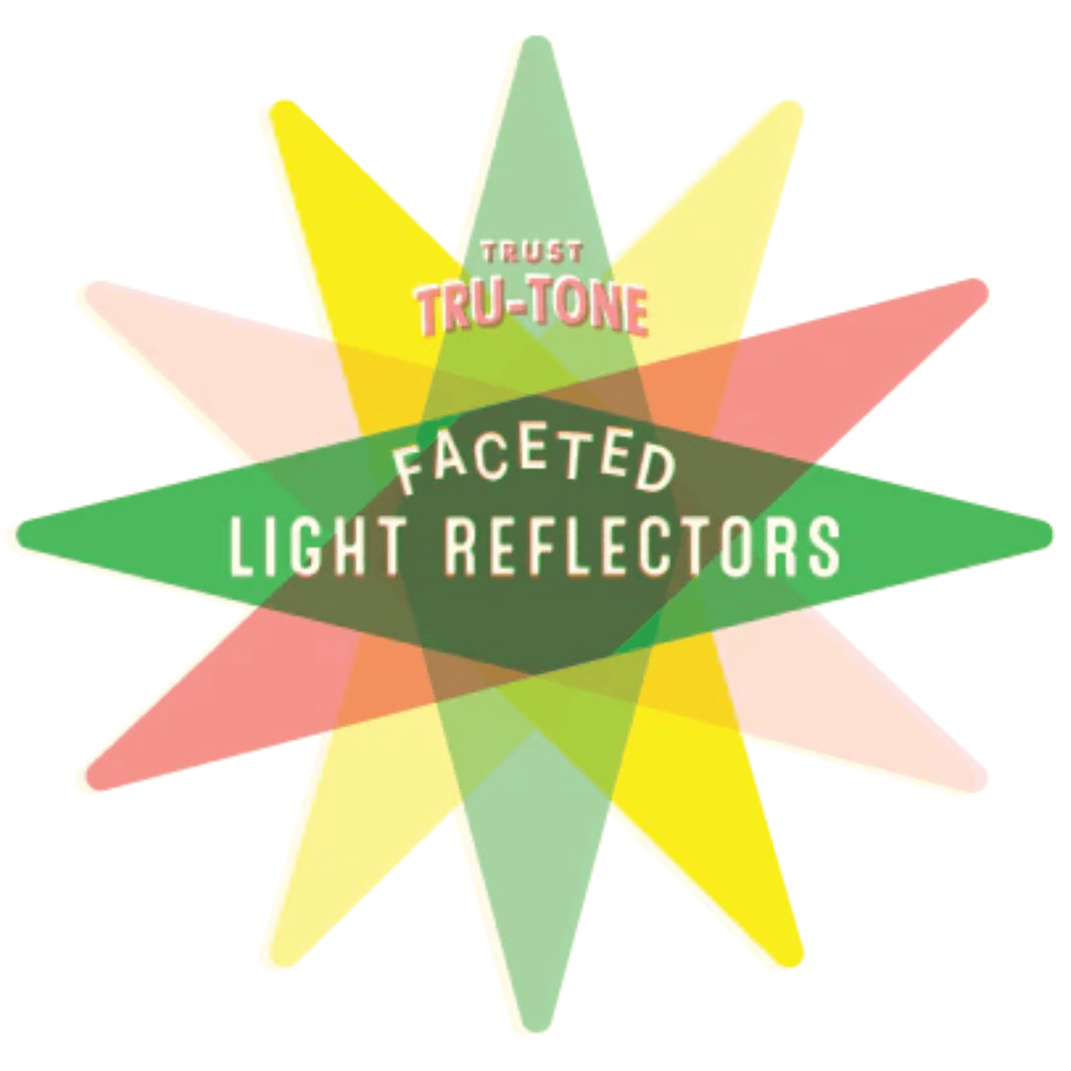 Tru-Tone Silver Faceted Accessory Reflectors 10-Pack - - SBKGifts.com