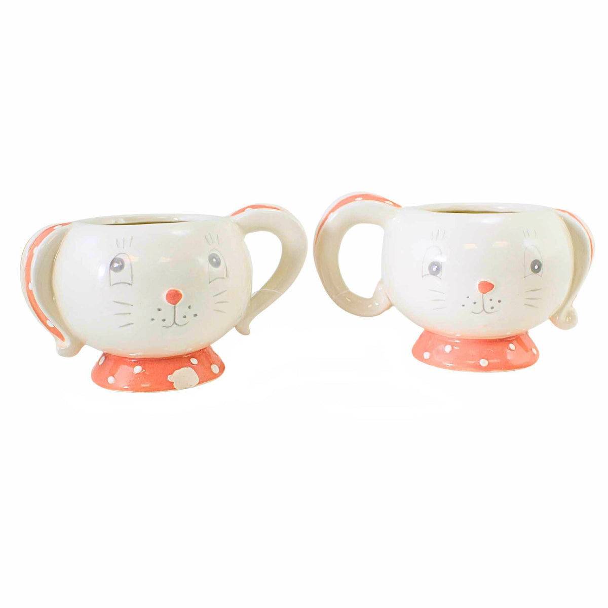 (Fub63752) Fixer Upper Bin Dottie Tea Cups Decor
