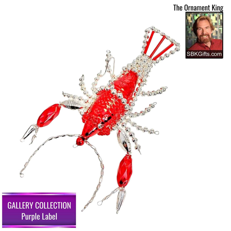 Preorder Hy 24 Lobster Newburg - 1 Glass Ornament Inch, - Gallery Purple Label 30056 (Hy30056)