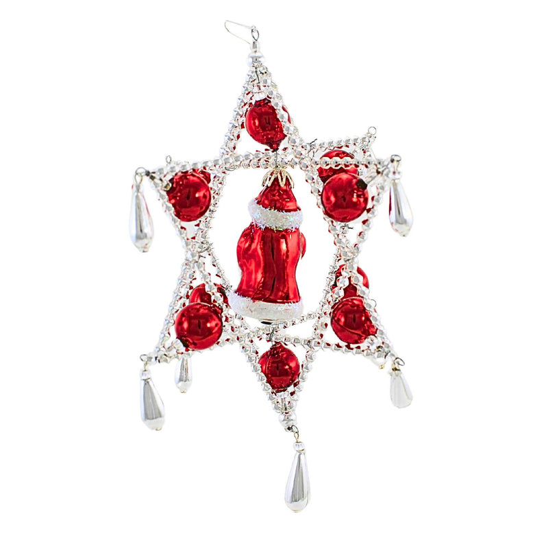 The Ornament King 3D Santa Star Luxe - - SBKGifts.com
