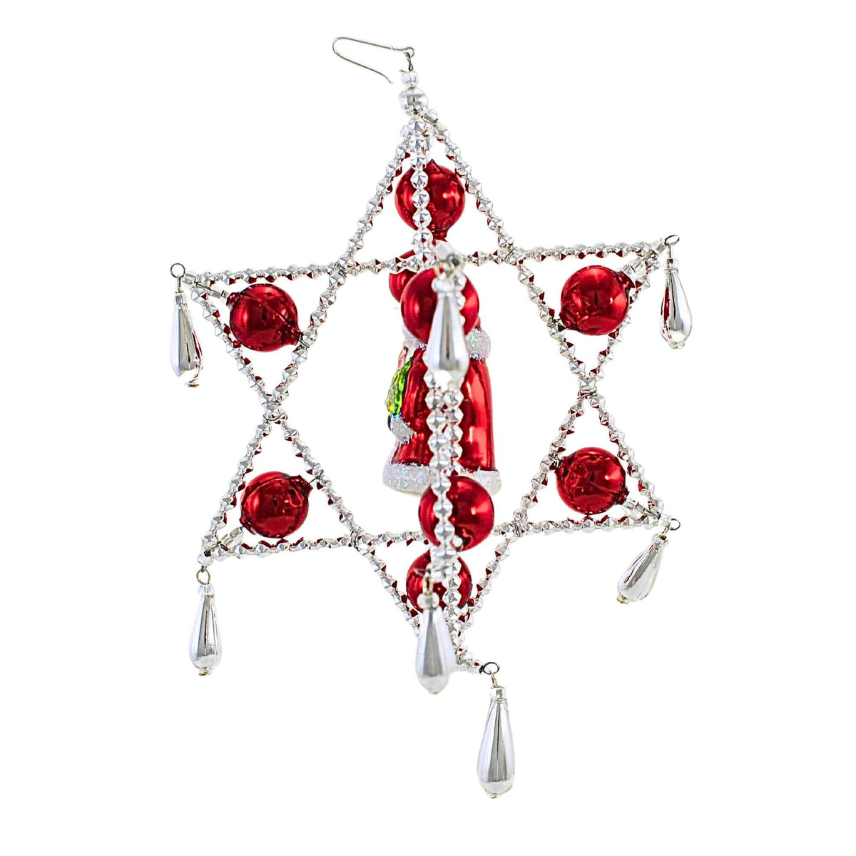 The Ornament King 3D Santa Star Luxe - - SBKGifts.com
