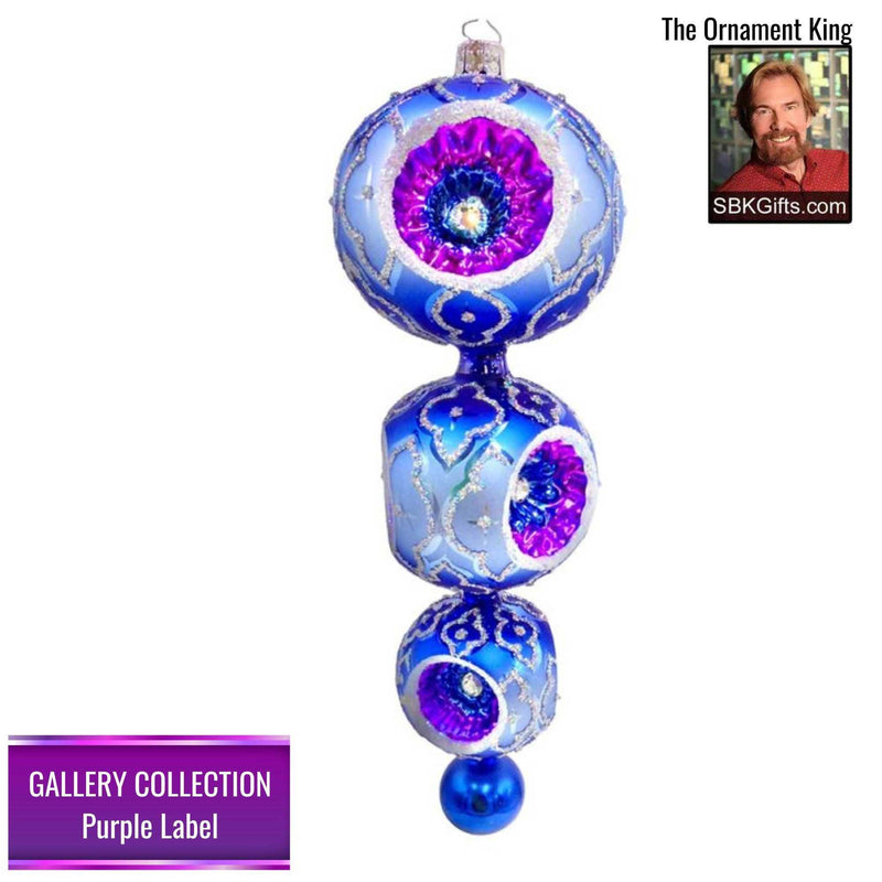 Preorder Hy 24 Sparklicious Blue - 1 Glass Ornament Inch, - Gallery Purple Label 30245 (Hy30245)