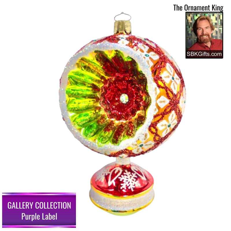 Preorder Hy 24 Ruby Colorform - 1 Glass Ornament Inch, - Gallery Purple Label 30275 (Hy30275)