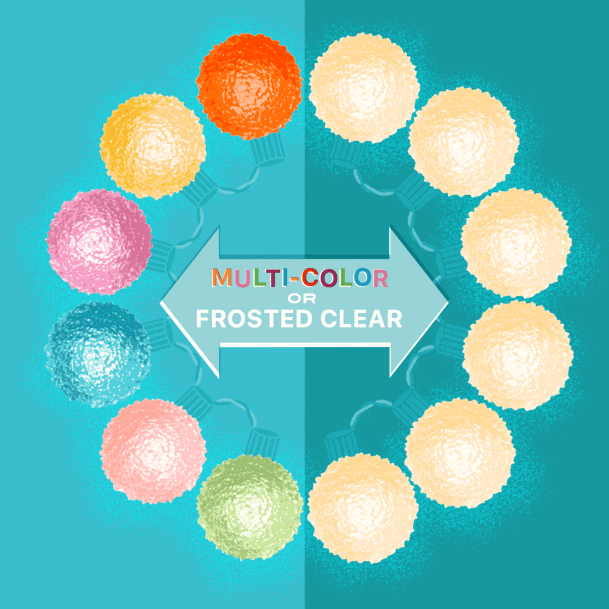 Tru-Tone Ice Brites Accessory Light Colored Covers 6-Pack - - SBKGifts.com