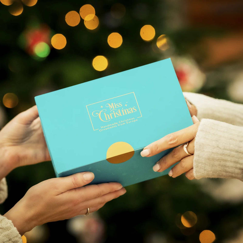 Miss Christmas Chatham Reflector Drop In Striped Gold - - SBKGifts.com