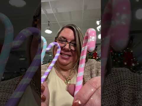 Ornament King Pastel Canes Yellow - - SBKGifts.com