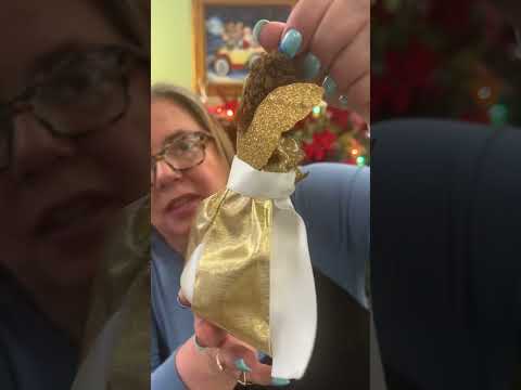 De Carlini Italian Ornaments Muriel In Gold With Book - - SBKGifts.com