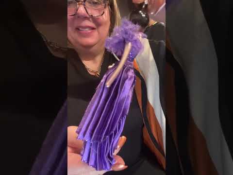 De Carlini Italian Ornaments Lady Amethyst In Ballgown - - SBKGifts.com