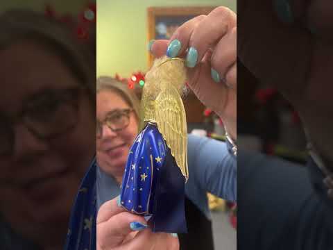 De Carlini Italian Ornaments Sapphire Seraphina - - SBKGifts.com