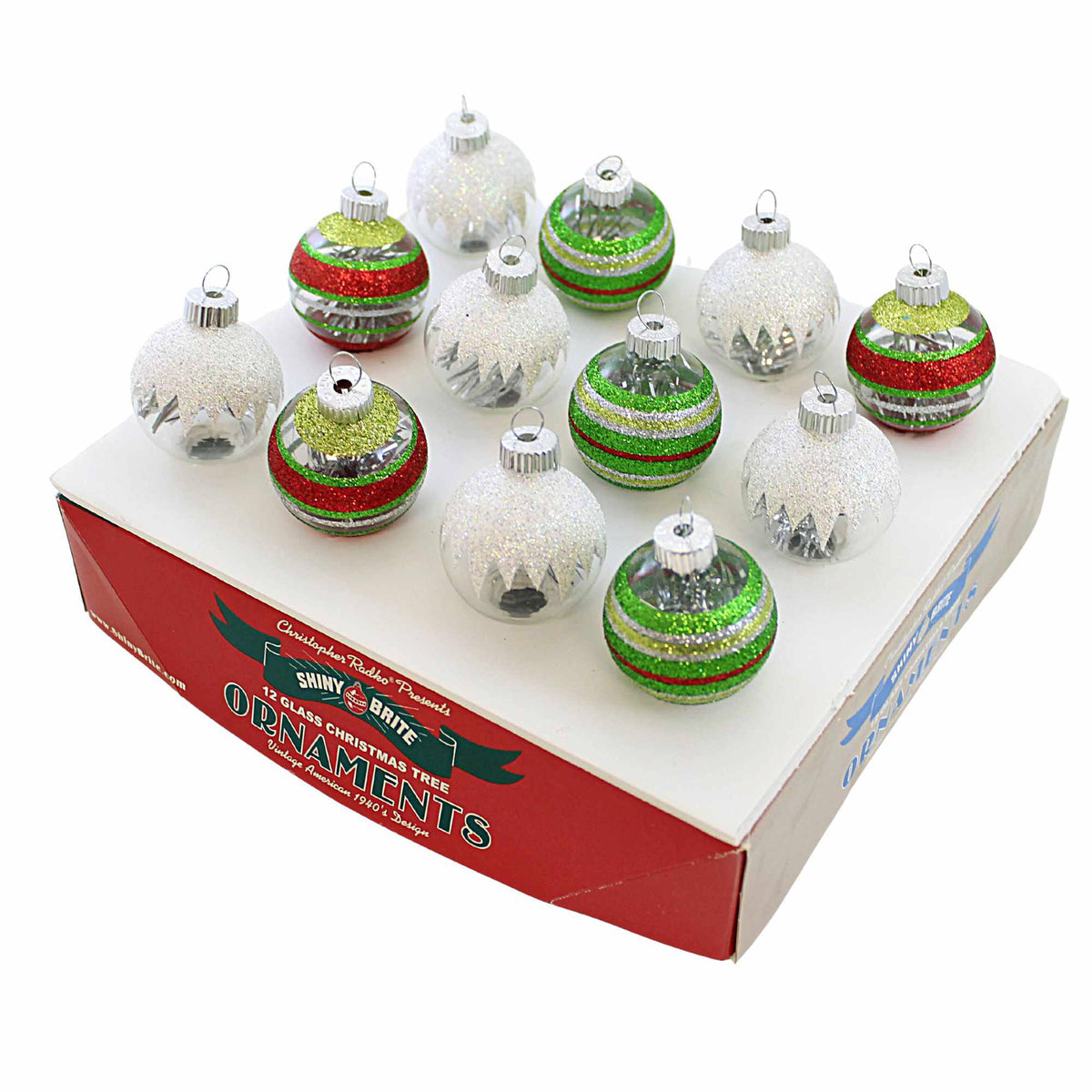 (Rad4026101) Holiday Splendor Mini Caps W/ Tinsel