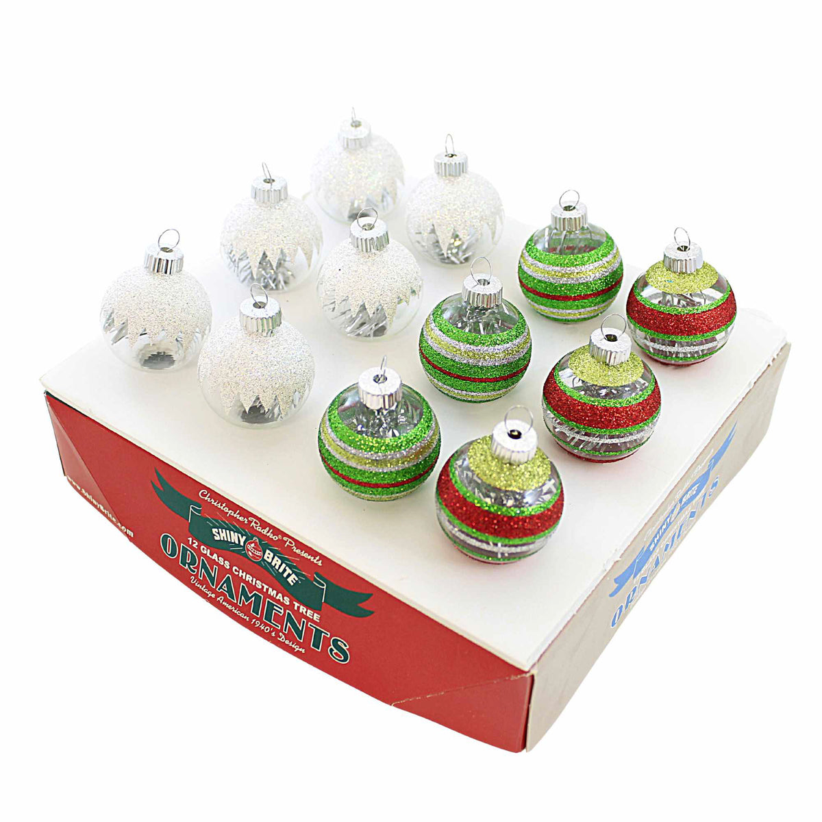 Christopher Radko Holiday Splendor Mini Caps W/ Tinsel - - SBKGifts.com