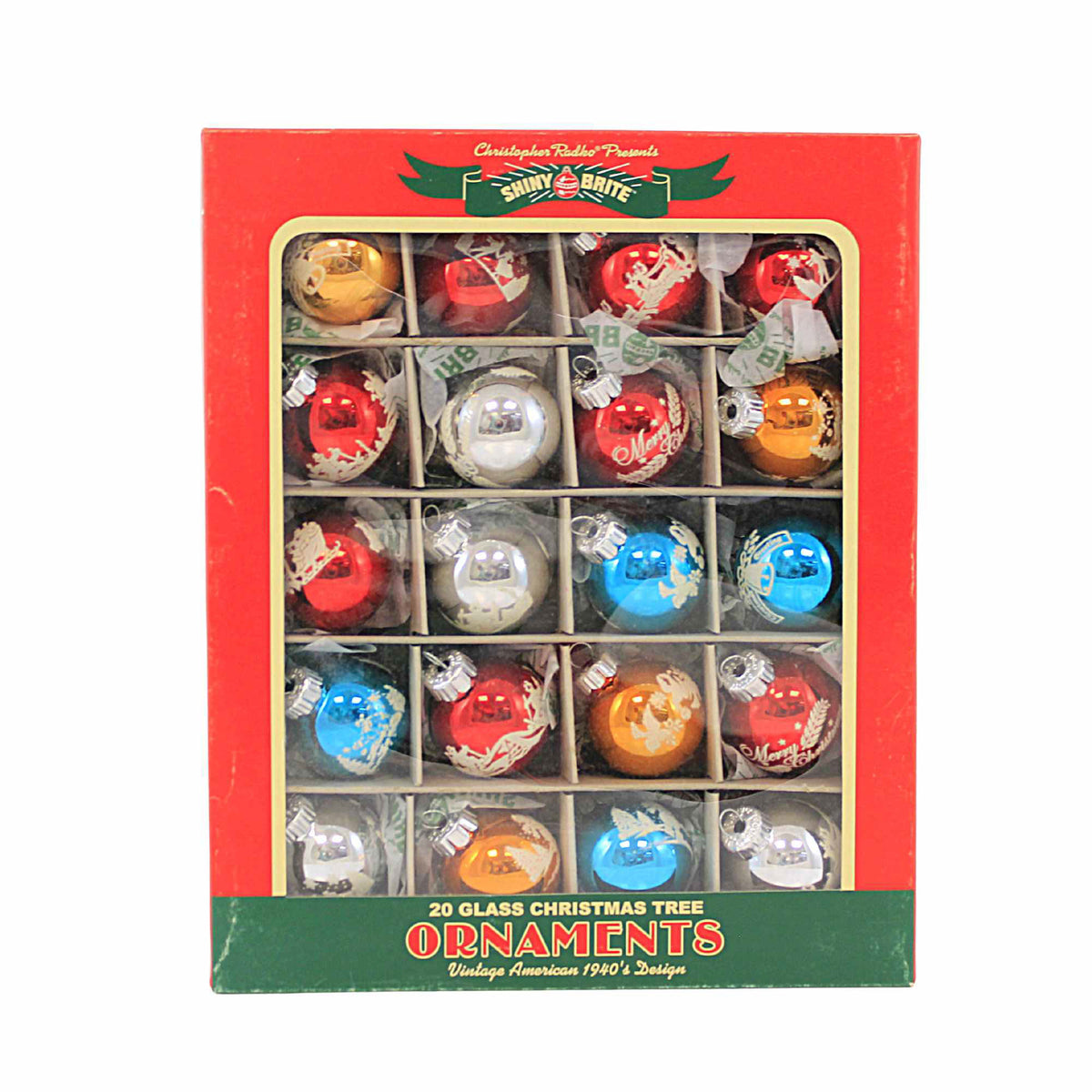 Christopher Radko Vc 20 C Signature Flocked - - SBKGifts.com